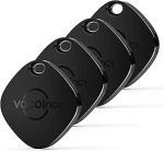 VOCOlinc Air Tag Tracker Key Finder Pack of 4, Smart Key Finder &uuml;hildub Apple'iga Kus on? App (ainult iOS), Bluetooth esemete otsija kohvritele, kottidele, pagasile, IP67 veekindel, vahetatav aku.