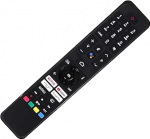 Originaal RC45160 Asendab RC43160 Bluetooth h&auml;&auml;lpuldi, mis &uuml;hildub JVC Telefunken Toshiba Android Smart Full HD HDR LED teleriga koos Google assistendiga.