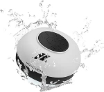 SBS Bluetooth-k&otilde;lar veekindel ja juhtmevaba - juhtmevaba k&otilde;lar iminapaga, k&auml;ed-vabad funktsiooniga ja 3 W - kaasaskantav muusikakast valge v&auml;rviga iPhone'ile, mobiiltelefonile, nutitelefonile, tahvelarvutile