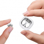 Xmenha V&auml;ikesed k&otilde;rvaklapid tasku suurus Mini k&otilde;rvaklapid Pikk t&ouml;&ouml;aeg Veekindel IPX5 kerged k&otilde;rvaklapid Bluetooth juhtmevabad LED indikaatoriga aku eluiga Valge SCKS43DSLW SCKS43DSLW