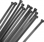 hankekaart Kabelbinder 22,9 x 0,8 cm, 100 St&uuml;ck, Metallzahn, selbstsichernde Drahtbinder f&uuml;r Kabelmanagement drinnen und drau&szlig;en, Zugfestigkeit 45,4 kg, Schwarz