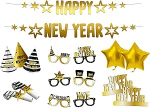 Folat 63764 BlackGold Party Box HNY uusaasta &otilde;htu dekoratsioon, uusaasta &otilde;htu dekoratsioon, &otilde;nnelikku uut aastat, mitmev&auml;rviline