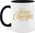 Mug 325 ml - Statement - Happy New Year - 325 ml - Black - Statements New Year's Eve Glitter Coffee Cup Years Coffee Cups
