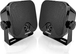 STUDIOFINIX 4-tollised veekindlad merek&otilde;larid 120 W 2-Way Heavy Duty v&auml;litingimustes, paadid, ATV, UTV, Jeep, golfik&auml;ru, traktor (must)