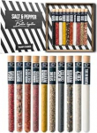 Tasty Tubes - sool ja pipar - maitseainete komplekt - eriline kingitus meestele ja naistele - 10 erinevat soola- ja piprasorti &uuml;le maailma - kinkekarp kokandushuvilistele