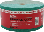 ProDec 50m rulli keskmise rohelise 80 teraga alumiiniumoksiidist liivapaber puidu, v&auml;rvi, krohvi, kittide, metalli ja muu lihvimiseks; liivapaber, &uuml;hilduv masinlihvijatega.