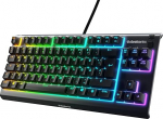 SteelSeries Apex 3 TKL - RGB Gaming Keyboard - Compact Tenkeyless Form Factor - 8-Zone RGB Lighting - German (QWERTZ) Layout