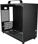 V500 Mini Portable M-ATX / ITX arvutikarbid, Mini Tower Case, t&auml;is k&uuml;lgmine l&auml;bipaistev akr&uuml;&uuml;l DIY Desktop Case koos k&auml;epidemega, toetab 320mm GPU suurust (must 2.0)