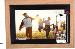 Rollei Smart Frame WiFi 105 in Brown Wood. 10.1 Inch Digital Picture Frame with WiFi Function for Playback Your Photos and Videos with Sound, Colour: Brown Wood