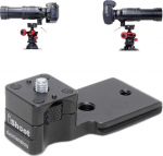 iShoot metallist objektiivi statiiv, statiivihoidik, r&otilde;ngasp&otilde;hi, jalg, &uuml;hildub Panasonic Leica DG Vario-Elmar 100 400 mm f/4 6.3 ASPH Power OIS, objektiivi tugihoidik koos Arca Fit QR-plaadiga