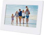 Digitaalne pildiraam, 7-tolline, elektrooniline pildiraam album, 1080P HD 16:9 digitaalne laste pildiraam m&auml;ngija, kalender / &auml;ratuskell / muusika / SD / USB, j&otilde;ulud, s&uuml;nnip&auml;eva kingitus poistele, t&uuml;drukutele.