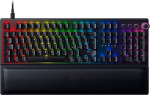 Razer BlackWidow V3 Pro (Yellow Switch) - Tr&aring;dl&ouml;dl&ouml;d mekaniskt speltangentbord i Full h&ouml;jd med Chroma RGB (2.4 GHz, Bluetooth Eller USB-C, Handledsst&ouml;d i mjukt konstl&auml;der) Svart Nordic Layout