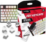 HyperX PBT klahvikorgid - t&auml;ielik klahvikomplekt Double Shot PBT materjal inglise (US) paigutus 104 valge