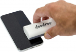 doodroo - Cleaning set touchscreen cleaning, surface made of super fibre, no damage to the screen, cleans, ideal for any iPhone, smartphone, iPad, tablet, rechargeable and washable, gray