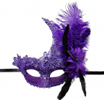 Veneetsia mask Naiste sulgedega maskeerimismask Naiste elegantne maskeerimismask Veneetsia maskid karnevaliks Fancy Dress kost&uuml;&uuml;mide aksessuaarid