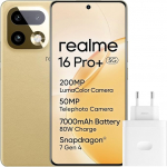 realme Smartphone 16 Pro+ 5G 512GB 12GB Master Gold INT+NFC RMX5131 EU