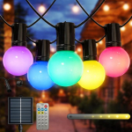 6,5 m LED Solar Fairy Lights Outdoor RGB Dimmable 10 pirnid IP54 veekindel kaunistus aed Patio fassaadi Patio
