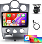 【4+128G】 Hodozzy Carplay Autoradio f&uuml;r Renault Megane 2 2002-2008 Android Autoradio 9 Zoll In-Cell Bildschirm mit Android Auto/WiFi/GPS/RDS/FM/Bluetooth/USB+R&uuml;ckfahrkamera