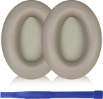 Adhiper WH-1000XM3 valgu PU nahast k&otilde;rvapadjad k&otilde;rvapadjad, mis &uuml;hilduvad Sony WH-1000XM3 juhtmeta m&uuml;rasummutusega k&otilde;rvaklappidega