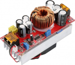 DC-DC 10-60V kuni 12-97V 1500W 30A pinge suurendamise muundur Boost CC CV toiteallikas Constant Current moodul intelligentne temperatuuri kontroll ventilaator Solar Street Lights, LED valgustus CV ajamine