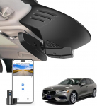 4K ees ja taga 1080P Dash Cam Custom Volvo S60 V60 T5 T6 T8 B5 2019 2020 2021 2022 (mudel A), integreeritud OEM v&auml;limus, UHD 2160P video, WiFi ja rakendus, lihtne paigaldada, 128 GB kaart