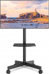 RFIVER TV St&auml;nder Rollbar mit Rollen f&uuml;r 23-60 Zoll Plasma/LCD/LED Fernseher, Fernsehst&auml;nder Mobiler TV Wagen h&ouml;henverstellbar TV Stand Trolley H&auml;lt 40kg VESA 400x400 mm