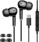 Galaxy S26 / S26 Plus / S26 Ultra USB C k&otilde;rvaklapid t&uuml;&uuml;p C k&otilde;rvaklapid k&otilde;rvaklapid juhtmega mikrofon helitugevuse reguleerimine HiFi Stereo k&otilde;rvaklapid MP3 m&auml;ngija m&uuml;ra isoleeriv s&uuml;gav bass Samsungi jaoks