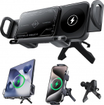 OBEST traadita laadur auto jaoks, 15 W/10 W/7,5 W, &uuml;hildub juhtmevabalt laetavate mobiiltelefonidega.