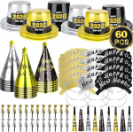 13 tk 2023 Happy New Year Party Set Dekoratsioon, must kuldne uusaasta dekoratsioon, 2023 uusaasta kingitus j&otilde;ulude uusaasta peo dekoratsiooniks