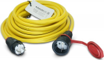 Pikenduskaabel 230 V/16 A IP44 PVC K35 AT-N07V3V3-F 3 x 2,5 mm&sup2; kollane kummi ST/KU BD 5 m