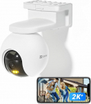 EZVIZ 2K+ Wireless WiFi Outdoor Surveillance Camera, Battery Camera with 10400 mAh Battery, 32 GB Integrated eMMC Memory, Person Detection and Smart Tracking, Colour Night Vision, 2-Way Audio, HB8