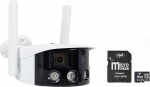 PNI IP590 Wireless IP Dual Lens CCTV Camera Pack 2 x 2MP 128GB MicroSD Memory Card with SD Adapter