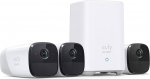 eufy Security eufyCam 2 Pro, Wireless Surveillance Camera, HomeKit Compatibility, 2K Resolution, IP67 Water Protection Class, Night Vision, 3 Cam Set (Refurbished)
