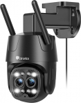 Ctronics 2.5K 4MP 6X h&uuml;briidzoomiga v&auml;livalvekaamera WiFi 2.4/5GHz, IP-kaamera v&auml;ljas automaatse zoomi j&auml;lgimisega, topeltobjektiiviga, isikutuvastusega 355&deg; 90&deg; v&auml;rviline &ouml;&ouml;n&auml;gemine Kahepoolne heli PC