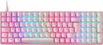 Mars Gaming MKULTRA, mehaaniline klaviatuur Pink RGB, kompaktne 96%, l&uuml;liti Outemu SQ Brown, portugali-USA