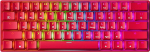 GK61 Hot-Swap mehaaniline m&auml;nguklaviatuur - 61 klahvi mitmev&auml;rviline RGB LED taustvalgustus PC/Mac m&auml;ngijatele (Gateron Optiline sinine, punane)