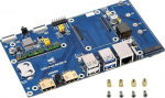 Waveshare Compute Module 5 IO Board, &uuml;hildub k&otilde;igi Raspberry Pi CM5 variantidega, PoE funktsiooniga, ainult &uuml;ks tahvel