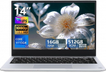 14.1" s&uuml;learvuti, Win 11 s&uuml;learvuti, Core i3-1115G4 protsessor (kuni 4.1GHz), s&uuml;learvuti 16GB DDR4 RAM 512GB SSD, USB3.2/Type-C/WIFI6, 7000mAh aku, 1920 x 1080P IPS s&uuml;learvutiekraaniga