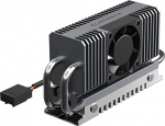 ElecGear EL-80X M.2 2280 SSD jahuti, PWM ventilaator + soojatorustik + alumiiniumist jahuti 80 mm PCIe NVMe ja SATA sisemise m&auml;ngude SSD jaoks koos termopadjadega