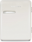 SWEISS Mini Bar Vintage 31L WHITE8 kompaktne retro minik&uuml;lmik, vaikne k&uuml;lmik magamistuppa, kontorisse, jookidele, reguleeritav temperatuur 6&deg;C kuni 15&deg;C, beež