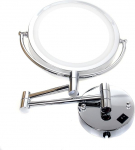 Tuka TKD3129-7x LED seinapeegel Kosmeetikapeegel 7x suurendusega 8-tolline kruvidega seinale paigaldatav valgustatud vannitoa peegel meikimine raseerimispeegel tavaline + 7x zoom