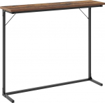 Hzuaneri konsoollaud kitsas diivanilaud sissep&auml;&auml;sulaud aktsentlaud t&ouml;&ouml;stuslik lihtne kokkupanek elutoa sissep&auml;&auml;sulaud 24x80x100cm rustikaalne pruun ja must 01201BCT