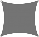 Markiis Veekindel 5 x 5 m ruudukujuline p&auml;ikesekaitse veekindel PES pol&uuml;estrist ruudukujuline purje UV-kaitsega r&otilde;dule aeda terrassile Hall