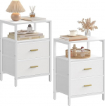 Hzuaneri NS30713W &Ouml;&ouml;laud 2 riidest sahtli ja riiulitega, avatud kambriga, kohvilaud, &ouml;&ouml;kapp, magamistuba, elutuppa, magamistuppa, valge