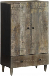 vidaXL Highboard 60 x 33 x 110 cm Massiivne mangopuidust hoiukapp Sideboard kapp Esiku kapp Buffet k&ouml;&ouml;gikapp elutoa kapp