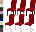 Toolikatted, 6 toolikatte komplekt, moodsad Stretch toolikatted, universaalne kate, eemaldatav toolikate, pestav kate, s&ouml;&ouml;gitoa kaunistus, paigaldatud kate, hotelli ja pulmapeo jaoks (6 komplekt,