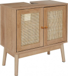 Home Deco Factory, HD0227 Bali Natural Crush Collection tualettm&ouml;&ouml;bel, m&ouml;&ouml;bel, kapp, vannitoam&ouml;&ouml;bel, 60 x 70 x 30 cm, pruun