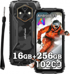 Ulefone Rugking 4 Pro v&auml;litingimustes kasutatavad mobiiltelefonid ilma lepinguta, 16GB + 256GB/2TB v&auml;litingimustes kasutatav nutitelefon Android 15, 48MP + 8MP, 6,56-tolline HD+ 120Hz, 10200mAh, IP68 veekindel mobiiltelefon, Dual SIM/4G/5G