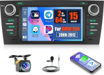 [Android 15 2G + 64G] Inefala autoraadio BMW E90 2005-2012, traadita Carplay & Android auto, 7-tolline puuteekraaniga raadio Bluetooth 2 DIN koos GPS/WiFi/Bluetooth/USB/RDS/FM mikrofoniga tagurduskaamera