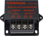 24V kuni 12V 5A DC Converter - pinge reduktor regulaator, samm-alla trafo moodul elektroonikale, 5A toiteallikas (24V kuni 12V 5A)